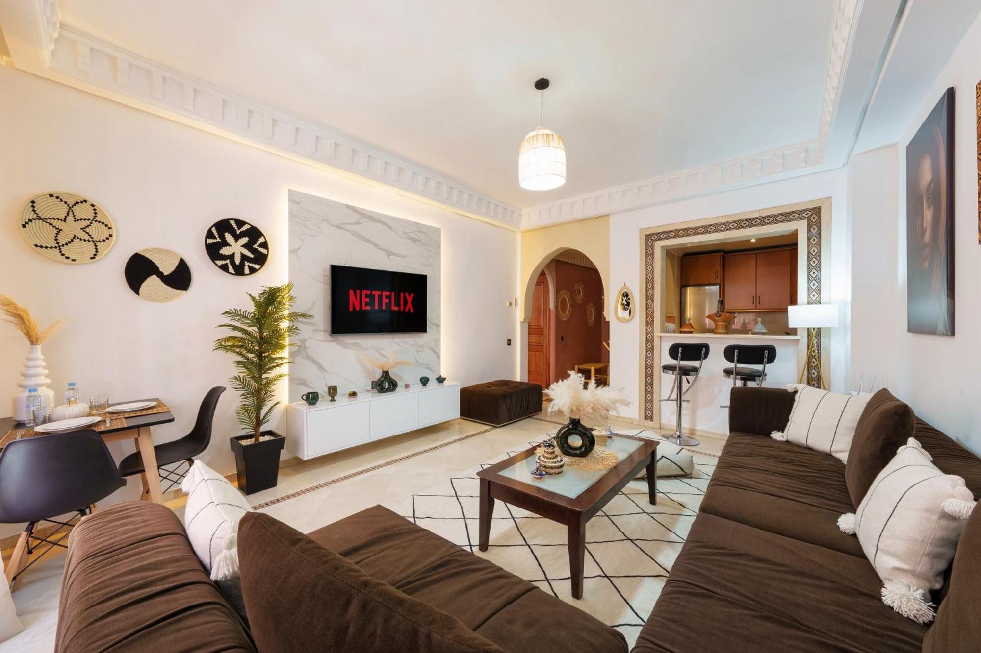 Appartement Chic Gueliz Plaza Avec Vue Marakeş Dış mekan fotoğraf