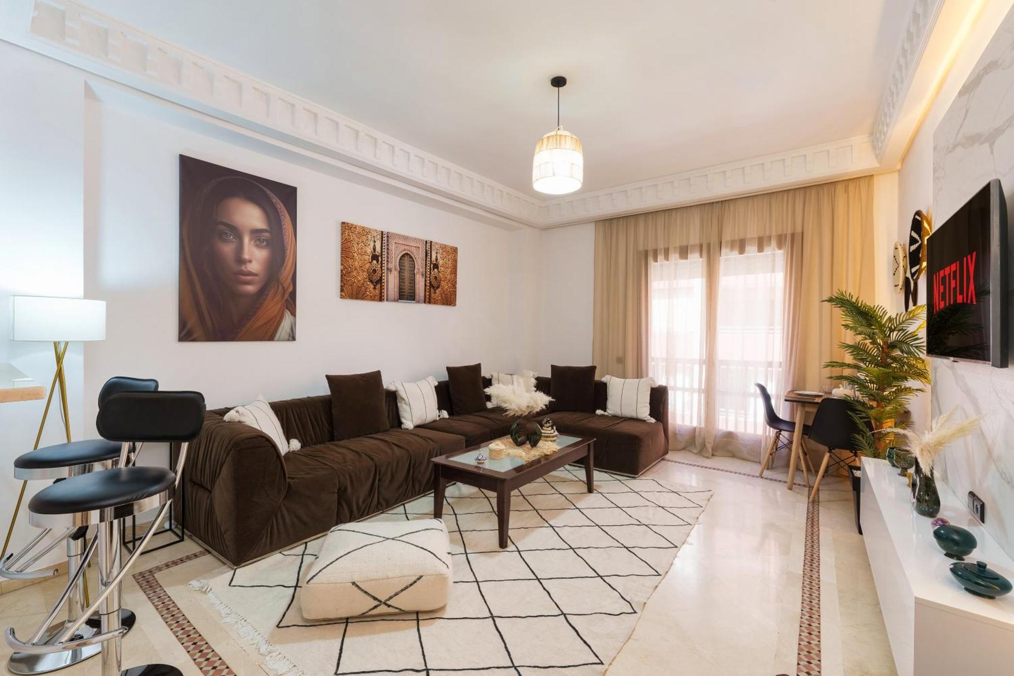 Appartement Chic Gueliz Plaza Avec Vue Marakeş Dış mekan fotoğraf