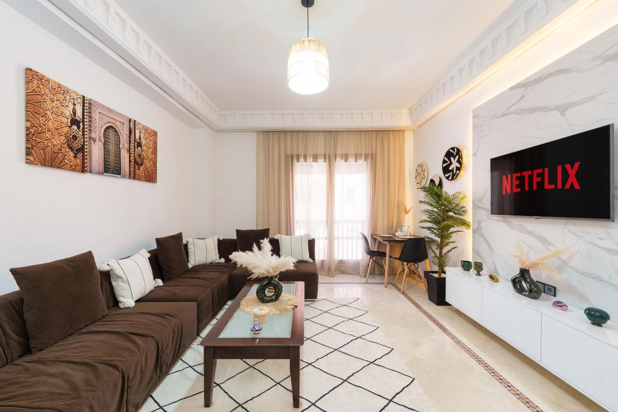 Appartement Chic Gueliz Plaza Avec Vue Marakeş Dış mekan fotoğraf